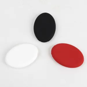 Sac de rangement pour écouteurs porte-monnaie en silicone ovale mini pochette uni
