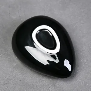 Ceramic coffee bean measuring spoon drop shape bean dish hand drip coffee grinder accessory