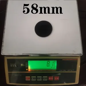 58mm Silikon Reinigungsdichtung fur Kaffeemaschine Ruckspulung, schwarze Blindsiebscheibe.