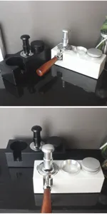 Σετ βάσης σταθμού ταμπιριού καφέ 51mm 53mm 58mm από ανοξείδωτο ατσάλι και εργαλείο