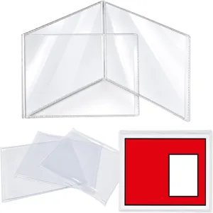 Fundas de Tarjetas de Mahjong de PVC Transparente Soporte Protector Impermeable para Tarjetas de Puntuación de Mahjong Americano Accesorios de Juego