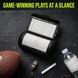 Bracelet playbook pour quarterback de football américain avec cartes de fenêtres.