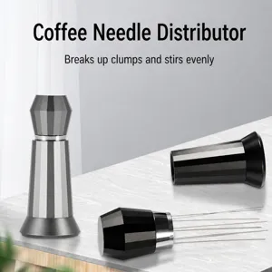 Distributeur d'aiguilles à café expresso professionnel en acier inoxydable pour WDT