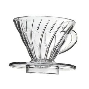 Filtro caffe V60 in plastica trasparente conico colino per caffe goccia a goccia casa