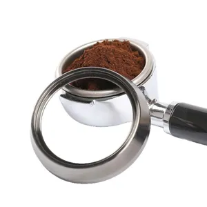 Aluminium Kaffee Dosierring 51mm 53mm 58mm Espresso Trichter gegen Kaffeepulver.