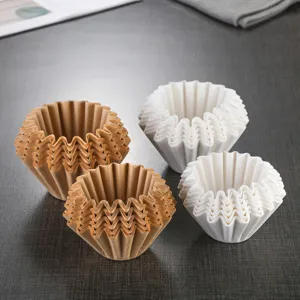 Cake Bowl Shaped Coffee Filter Paper Disposable Waved Coffee Filters For Pour Over Dripper Coffee Maker Kitchen Accessories