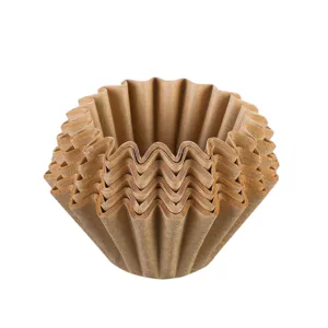 Brown wave coffee filter paper pour-over cup style paper filters 50pcs pack for home use