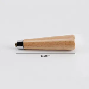 Holzgriff für Espressomaschine aus massivem Buchenholz, leichtes und langlebiges Design.