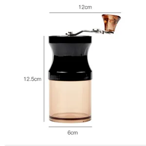 Manual coffee grinder mini portable hand coffee bean mill kitchen tool for home use