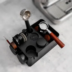 Coffee Tamper Holder Station Espresso Distributor Portafilter Organizer ABS Stand