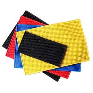 Tappetino da bar in PVC all'ingrosso, tappetino in gomma antiscivolo impermeabile per bancone.