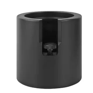 Black aluminum alloy coffee tamper stand holder adjustable espresso tamping station base tool