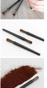 Brosse de nettoyage pour moulin à café poignée noire machine à espresso barista