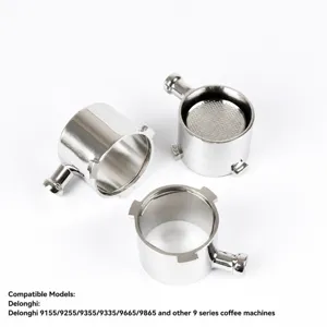 Κεφαλή Portafilter Χωρίς Πάτο για Μηχανή Καφέ Espresso από Ανοξείδωτο Χάλυβα Ανταλλακτικό για Κουζίνα