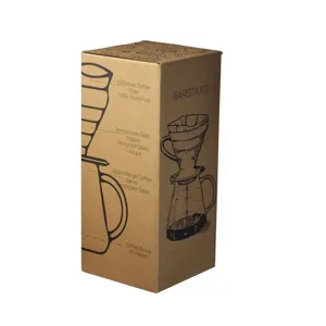 Einsteiger Handfilter Kaffeebereiter Set mit Glasdripper, Kaffeekanne und Filterpapieren.