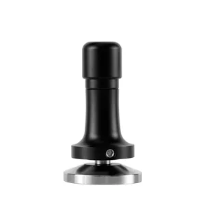 Pressino per caffè professionale in acciaio inossidabile con profondità regolabile.