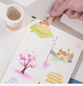 Decorative washi tape masking tape for journal scrapbooking scenic landscape design