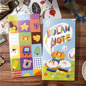Original Design TN Notebook Loose Leaf Release Book Vellum Paper Memo Pad Cute Cartoon Handaccount Stationery Gift