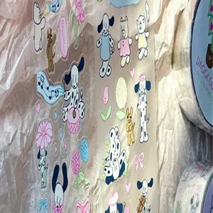 Detailed close-up view of cute dalmatian PET journal tape with matte special oil.