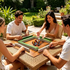 Acryl schildpad mahjong dobbelsteen bak set outdoor vrijetijdsspel accessoire tafel
