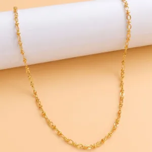 Collana a Catena in Rame Placcato Oro Minimalista da Donna Lusso Leggero Semplice Catena a Clavicola Gioielli di Moda Accessorio Regalo Quotidiano