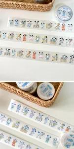 Cute cartoon dog washi tape decorative masking adhesive tape journaling stationery supplies