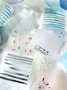 Papier velin marquage a chaud argent ruban washi decoupe base autocollant decoratif rouleau.