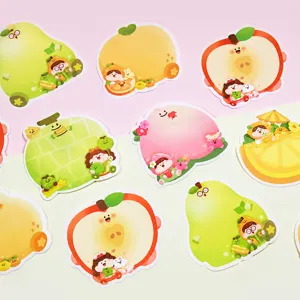 Leuke fruit vorm sticky notes memo blok creatieve cartoon papier notitieblok voor kantoor
