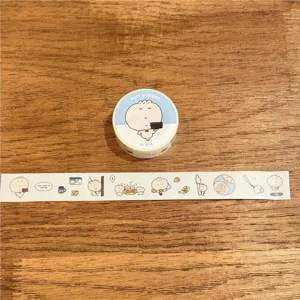 Detailansicht der niedlichen Urlaubs Washi Tape Rolle und dekorativen Planer Sticker Streifen.
