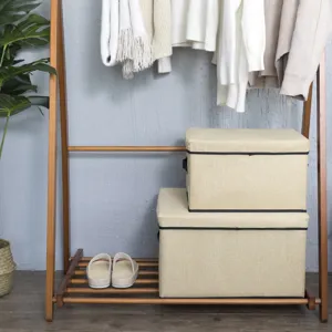 Waschbare Stoff Aufbewahrungsbox Schublade Kleiderschrank Organizer fuer Kleidung Hosen