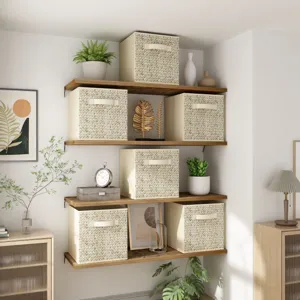 Scatola portaoggetti in tessuto cubo pieghevole aperto cesto per armadio scaffale casa.