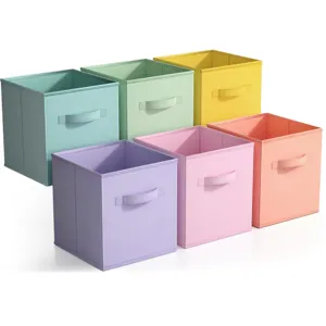 Faltbare Vliesstoff Aufbewahrungsbox Wohnzimmer Kleiderschrank Kleidung Aufbewahrungsbehälter Mit Verstärktem Griff Organizer