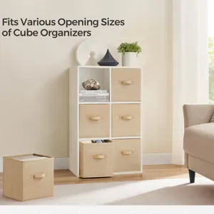 Cross-Border Open Fabric Storage Box Collapsible Storage Bin With Handle For Closet Wardrobe Home Organization