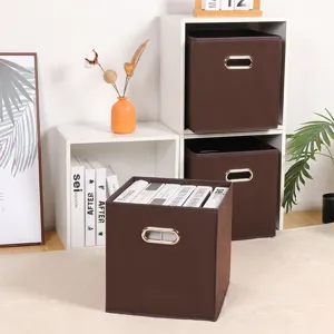 Faltbare Stoff Aufbewahrungsbox Vliesstoff Kleiderschrank Organizer Würfel Behälter Für Kleidung Spielzeug