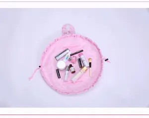 Large capacity lazy cosmetic bag waterproof travel makeup pouch for women and men daily use.