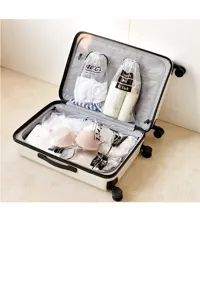 Lot de 5 sacs de rangement transparents en PVC imperméables pour voyage et sous-vêtements