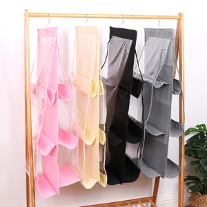 Mehrschichtiger hängender Taschenorganizer staubdichter Kleiderschrank-Aufbewahrungshalter.