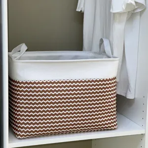 Foldable Fabric Storage Basket Dirty Clothes Hamper With Drawstring Thickened Home Wardrobe Organizer Bin For Toys And Clothes
