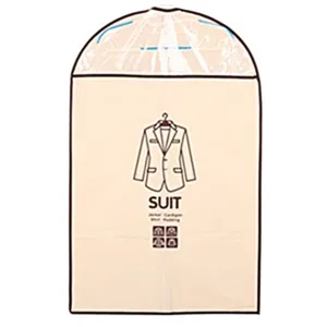 Housse de vêtement suspendue en intissé sac de rangement pour costume manteau penderie