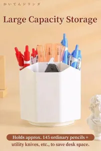 360-Grad drehbarer Stiftehalter Schreibtisch Organizer, minimalistische Büro Aufbewahrungsbox.