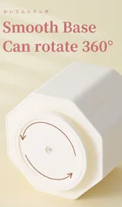 Weißer drehbarer Stifthalter Schreibtisch Organizer Aufbewahrungsbox mit 360 Grad glatter Basis.