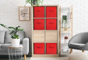 Foldable storage box fabric drawer cube organizer for closet shelf and home decor