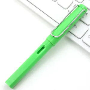 Green classic design fountain pen student writing tool stylish ergonomic stationery item main