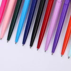 Colorful plastic twist ballpoint pens, macaron colored promotional pens for office and hotel events.