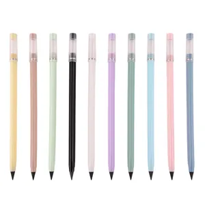 10 Stk. Ewiger Tintenloser Bleibiger Schreibstift Bunte Schüler Briefpapierbedarf