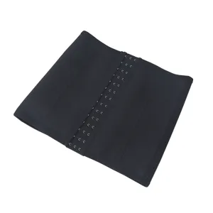 Neoprene waist trainer belt for women tummy control corset workout shapewear with steel hooks.