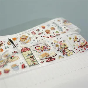 Washi Tape PET Die Cut Decorative Tape Sweet Cupcake Design Scrapbooking DIY Craft Stationery Adhesive Tape Roll