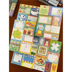 Bloc-notes patchwork vintage esthétique pour journal intime papeterie mignonne set