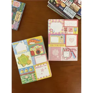 Bloc-notes patchwork vintage papeterie mignonne papier de scrapbooking déchirable