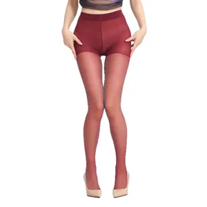 Femme collants transparents ultra-fins bas brillants chaussettes respirantes élégantes